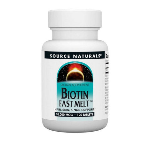 Source Naturals, Biotin, 10 000 mg, 120 Tabs Source Naturals
