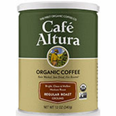 Cafe Altura, Organic Regular Roast Ground Coffee, 12 Oz Cafe Altura