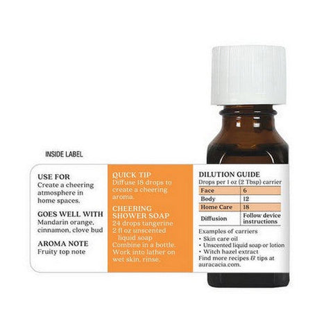 Aura Cacia, 100% Pure Essential Oil Tangerine, 0.5 Oz Aura Cacia