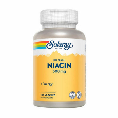 Solaray, Niacin No Flush, 500 Mg, 100 Veg Caps Solaray
