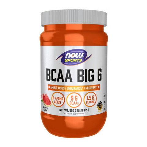 Now Foods, BCAA Big 6, Watermelon Flavor 600 Grams Now Foods