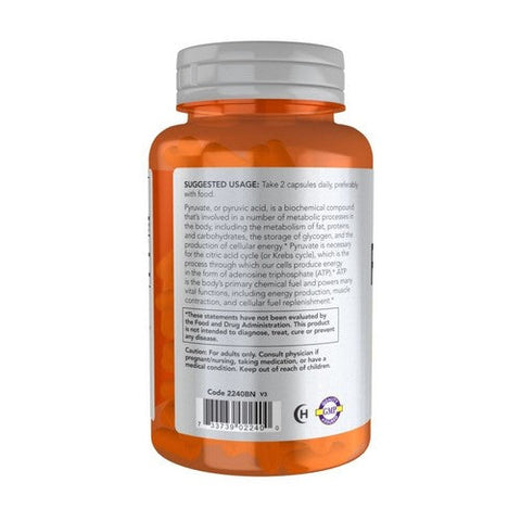Now Foods, Pyruvate, 600 mg, 100 Caps Now Foods