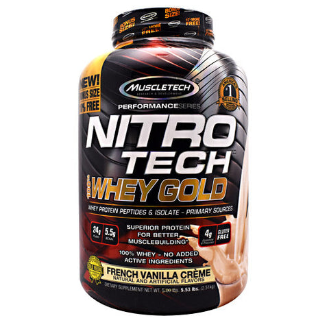 Muscletech, Nitro-Tech 100%Whey Gold, Chocolate 82 Servings Muscletech