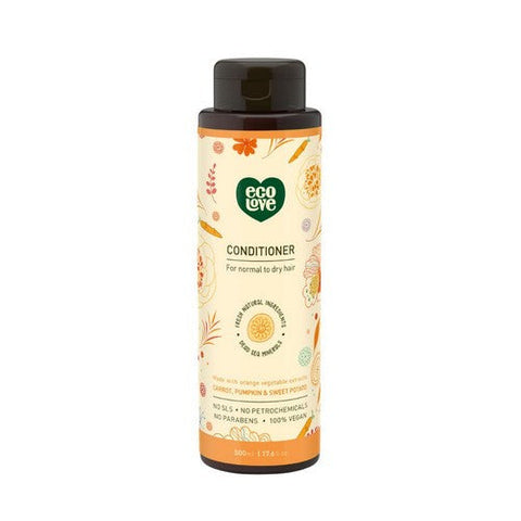Eco Love, Conditioner For Normal To Dry Hair Carrot Pumpkin And Sweet Potato, 17.6 Oz Eco Love