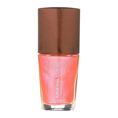 Mineral Fusion, Pink Fire Opal Nail Polish, .33 Oz Mineral Fusion