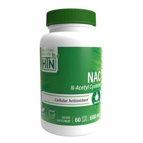 Health Thru Nutrition, Nac N-Acetyl Cysteine, 600 mg, 60 Veg  Caps Health Thru Nutrition