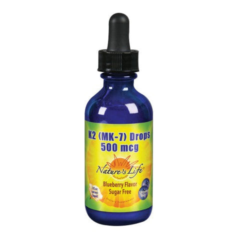 Nature's Life, Vitamin K2 (Mk7) Drops Blueberry, 2 Oz Nature's Life