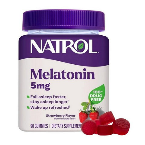 Natrol, Melatonin Strawberry, 5 Mg, 90 Count Natrol