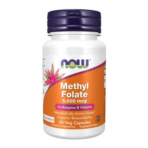 Now Foods, Methyl Folate, 5000 mcg, 50 Veg Caps Now Foods