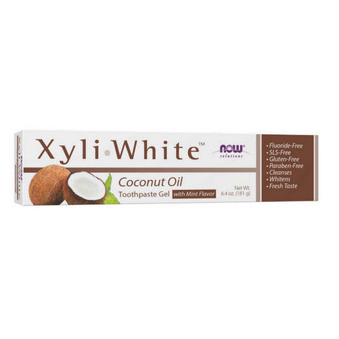 Now Foods, XyliWhite Coconut Oil Toothpaste Gel, 1 Oz Now Foods