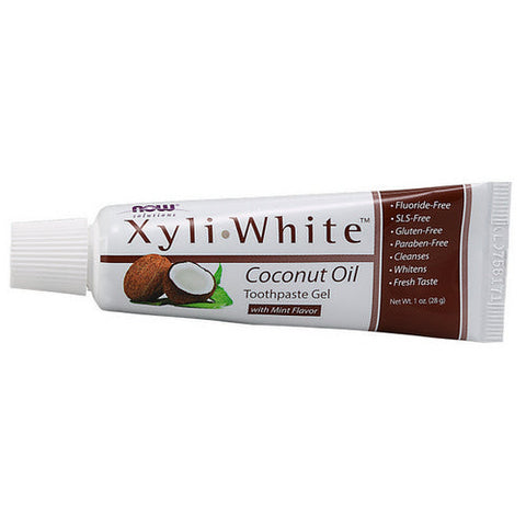 Now Foods, XyliWhite Coconut Oil Toothpaste Gel, 1 Oz Now Foods