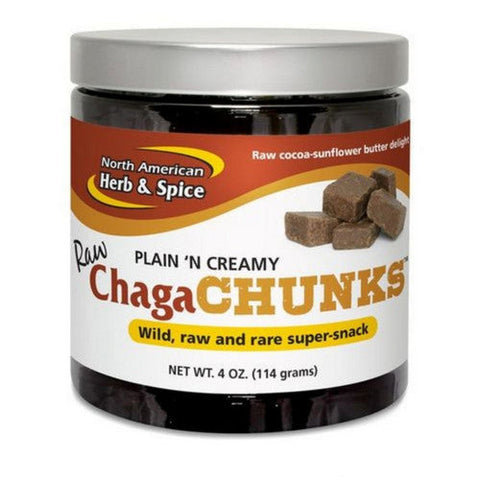North American Herb & Spice, ChagaChunks Plain 'n Creamy - Nondairy, 4 Oz North American Herb & Spice