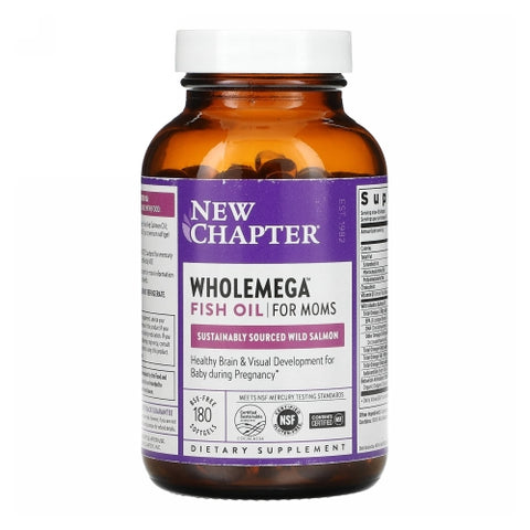 New Chapter, Wholemega For Moms, 500 mg, 180 Softgels New Chapter