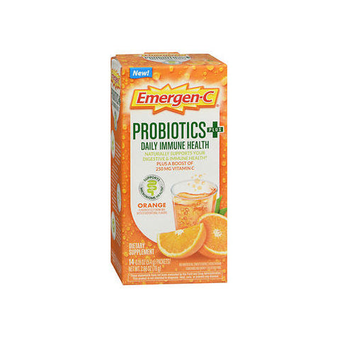 Emergen-C, Probiotics + Orange, 14 Count Emergen-C