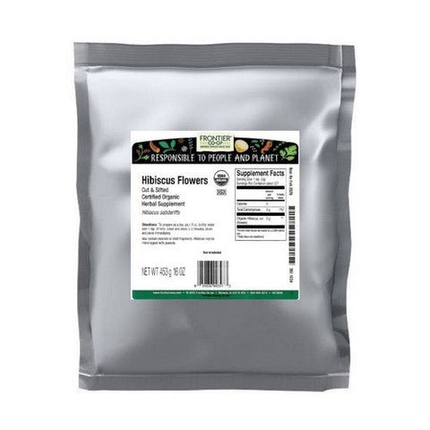Frontier Coop, Organic Hibiscus Flower Cut and Sifted, 16 Oz Frontier Coop