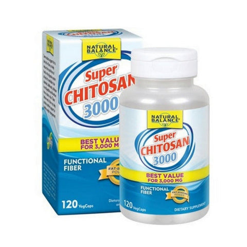 Natural Balance (Formerly known as Trimedica), Super Chitosan 3000, 120 Veg Caps Natural Balance (Formerly known as Trimedica)