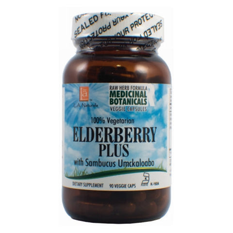 L. A .Naturals, Elderberry Plus Raw Formula, 90 Veg Caps L. A .Naturals