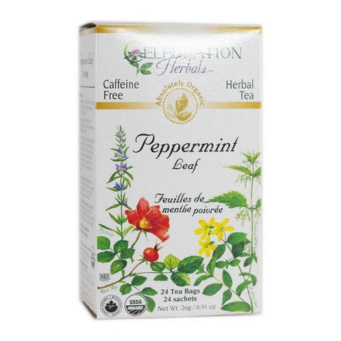 Celebration Herbals, Organic Peppermint Leaf Tea, 24 Bags Celebration Herbals