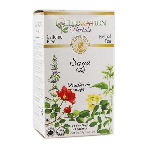 Celebration Herbals, Organic Sage Leaf Tea, 24 Bags Celebration Herbals