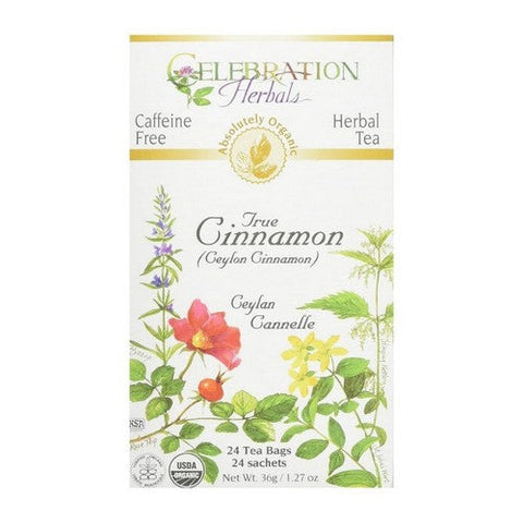 Celebration Herbals, Organic True Cinnamon Tea, 24 Bags Celebration Herbals