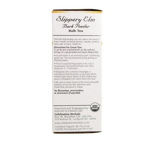 Celebration Herbals, Slippery Elm Bark Powder Bulk Tea, 40 grams Celebration Herbals