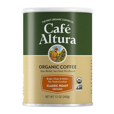 Cafe Altura, Fair Trade Classic Roasted Ground Coffee, 12 Oz Cafe Altura