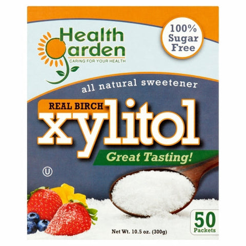 Health Garden, Xylitol Sweetener, 50 Packets Health Garden