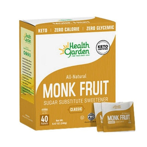 Health Garden, Monk Fruit Classic, 40 Packets Health Garden