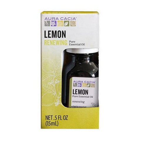 Aura Cacia, Lemon Essential Oil Boxed, 0.5 Oz Aura Cacia