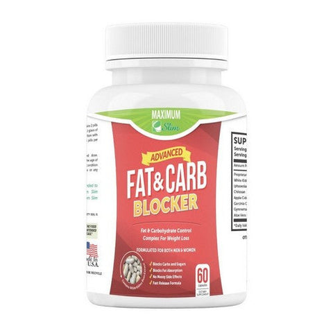 Maximum Slim, Fat and Carb Blocker, 60 Caps Maximum Slim