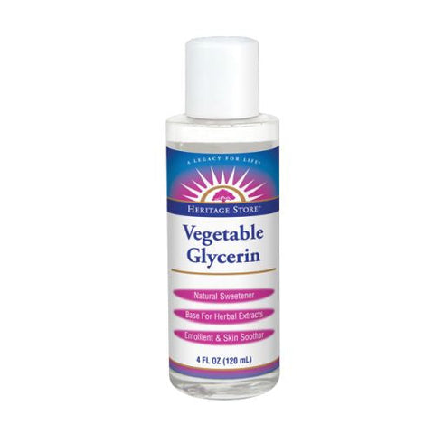 Heritage Store, Vegetable Glycerin, 4 Fl Oz Heritage Store