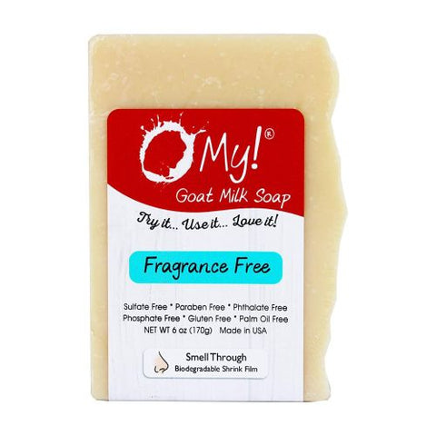 O MY!, Goat Milk Soap Bar, Fragrance Free 6 Oz O MY!
