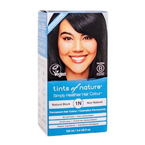 Tints of Nature, Permanent Hair Colour 1N Natural Black, 4.4 Oz Tints of Nature