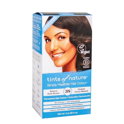 Tints of Nature, Permanent Hair Colour 3N Natural Dark Brown, 4.2 Oz Tints of Nature