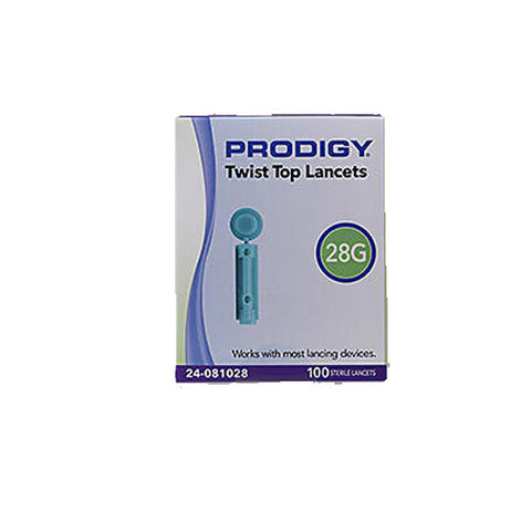 Lancet, Prodigy Twist Top 28G Lancet Sterile, 100 Each Lancet