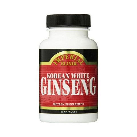 Imperial Elixir, Korean White Ginseng, WHITE, 50 CAP Imperial Elixir