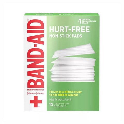 Band-Aid, Hurt Free Non-Stick Pads Large 3 X 4 Inch, 10 Each Band-Aid