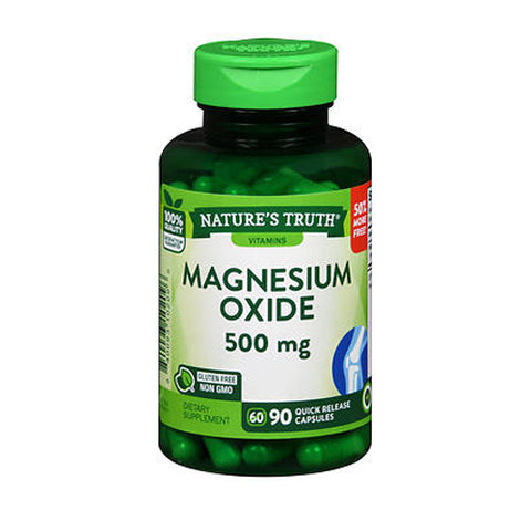Nature's Truth, Magnesium Oxide Quick Release Capsules, 500 Mg, 90 Caps Nature's Truth