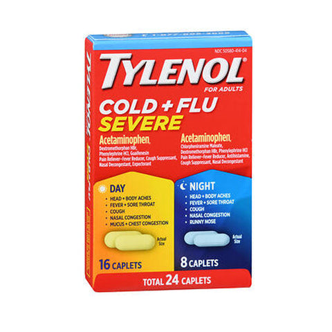 Tylenol, Cold + Flu Severe Day & Night Caplets, 24 Tabs Tylenol