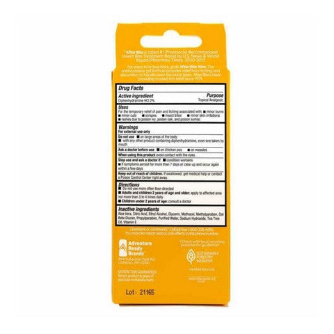 After Bite, Xtra Diphenhydramine Hcl 2% Itch Relieving Gel, 0.7 Oz