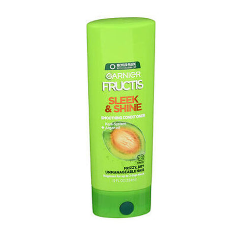 Garnier Fructis, Sleek And Shine Smoothing Conditioner For Frizzy Hair, 12 Oz Garnier Fructis