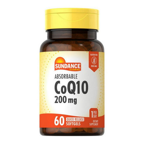 Sundance, Absorbable CoQ10 Plus Quick Release Softgels, 200 mg, 60 Tabs Sundance