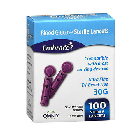 Embrance, Embrace 30G Lancets Ultra Thin, 100 UNIT Embrance