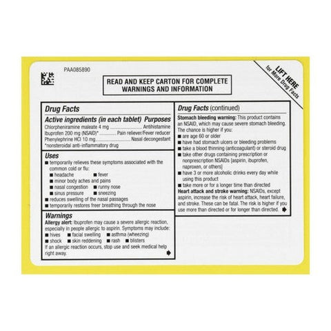 Advil, Multi-Symptom Cold & Flu Coated Tablets, 10 Tabs Advil