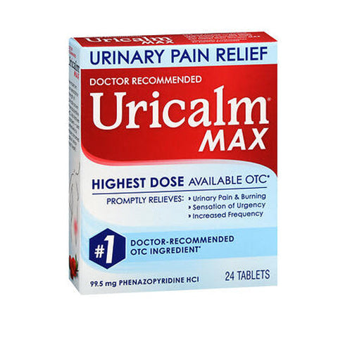 Uricalm, Maximum Strength Urinary Pain Relief, 24 Tabs Uricalm