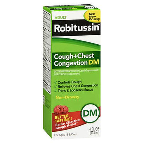 Robitussin, Adult Cough + Chest Congestion DM, 4 Oz Robitussin