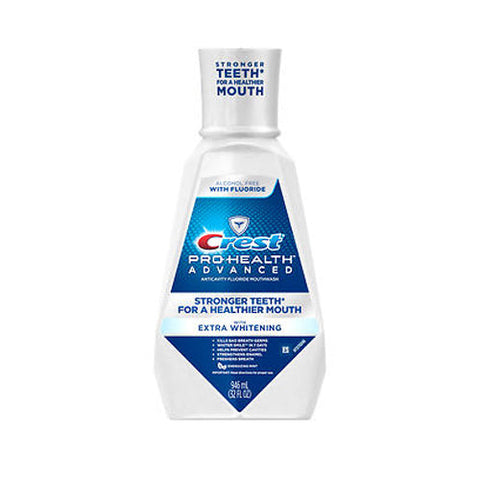 Crest, Pro Health Advanced Extra Whitening Mouthwash Alcohol Free, 946 ml Crest