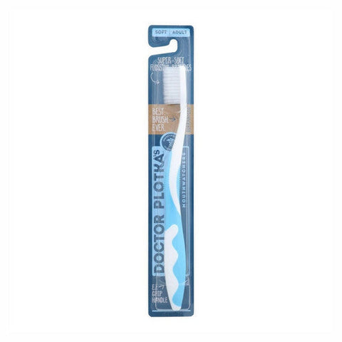 Doctor Plotka's, Toothbrush Super Soft Flossing Bristles Blue, 1 Each Doctor Plotka's