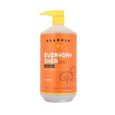 Alaffia, Everyday Shea Body Wash Unscented, 32 Oz Alaffia