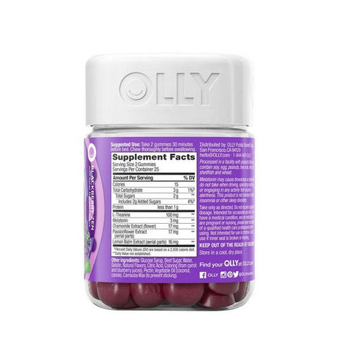Olly, Sleep Blackberry Zen, 0, 50 Gummies Olly